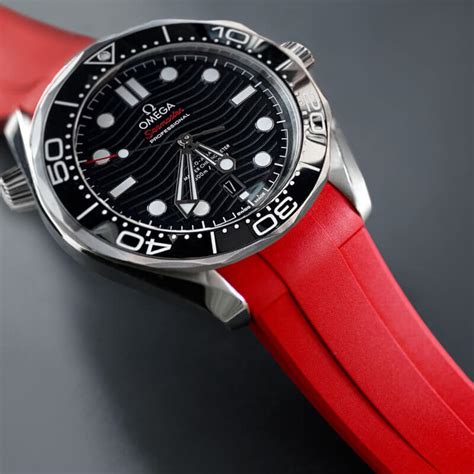 omega seamaster diver 300m rubber strap|Omega Seamaster 300m nato strap.